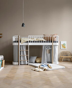 Halvhög Loftsäng Wood Collection Oliver Furniture