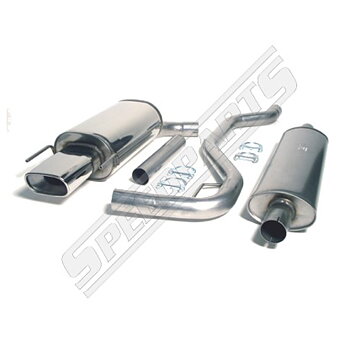 2.5" Sports exhaust system 58L 9-3 04-12
