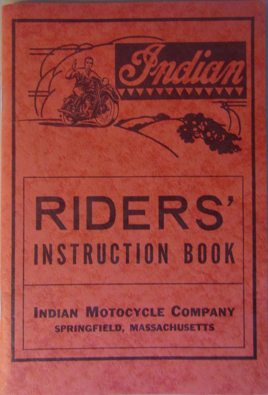 1947 Indian Riders Instruction Book alla modeller