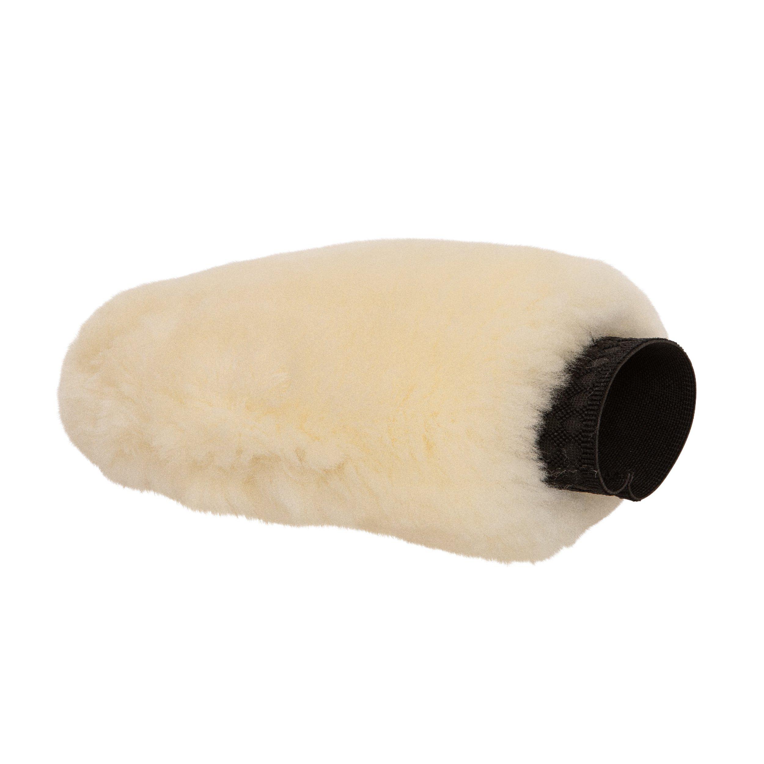 Pussehanske i ekte lammeskinn