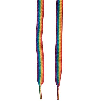 Pride skosnören 120cm långa
