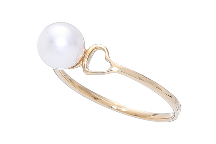 product-image Perlenring-Akoya in Gold gefasst