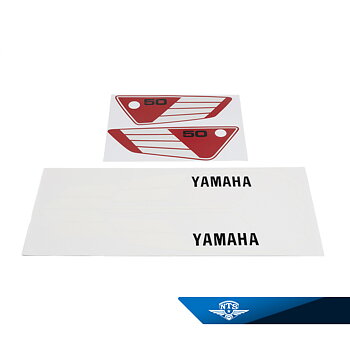 Mærkatsæt Yamaha FS1 1982-88 Rød/hvid/sort