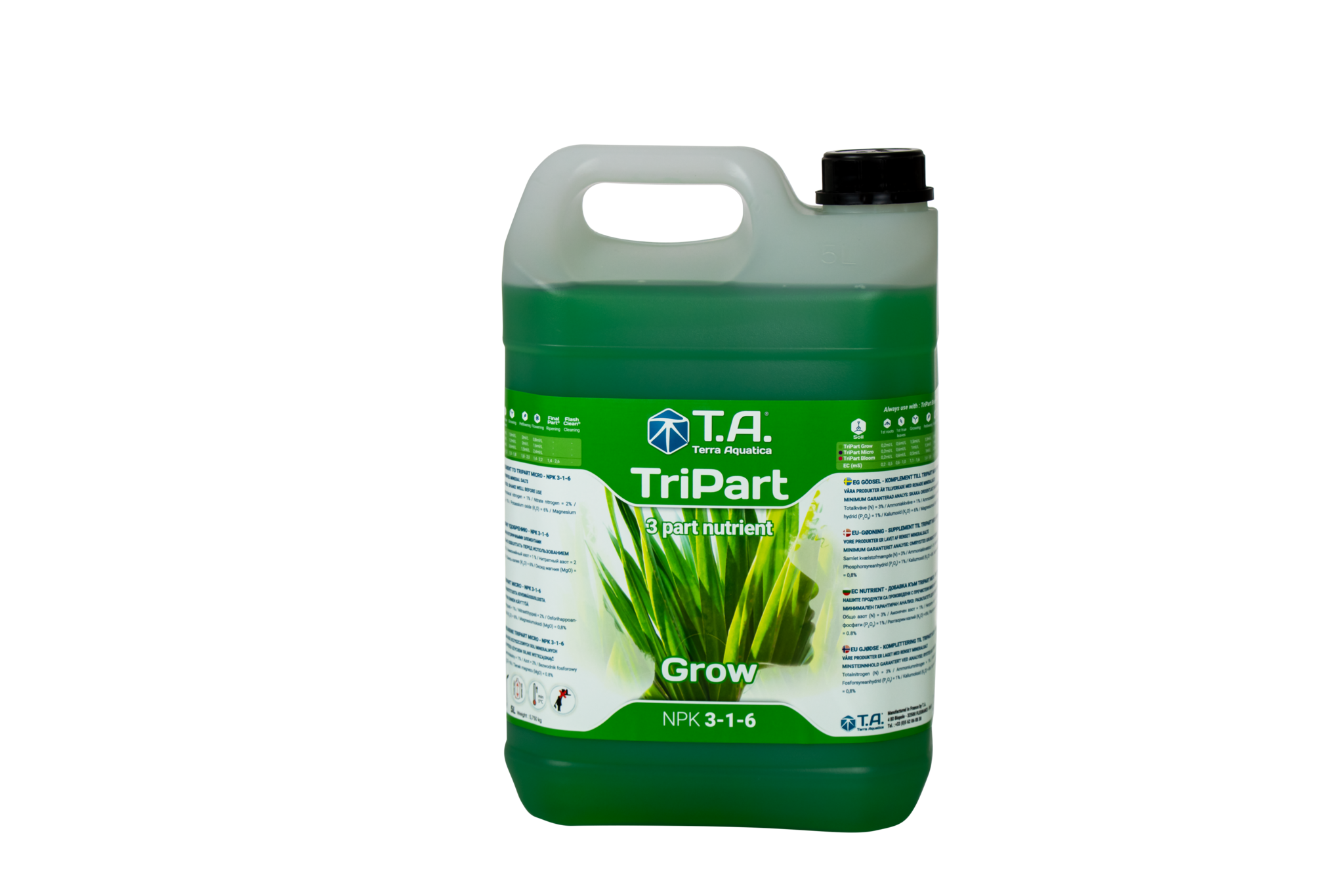 T.A TriPart Grow  (GHE FloraGro) - 3
