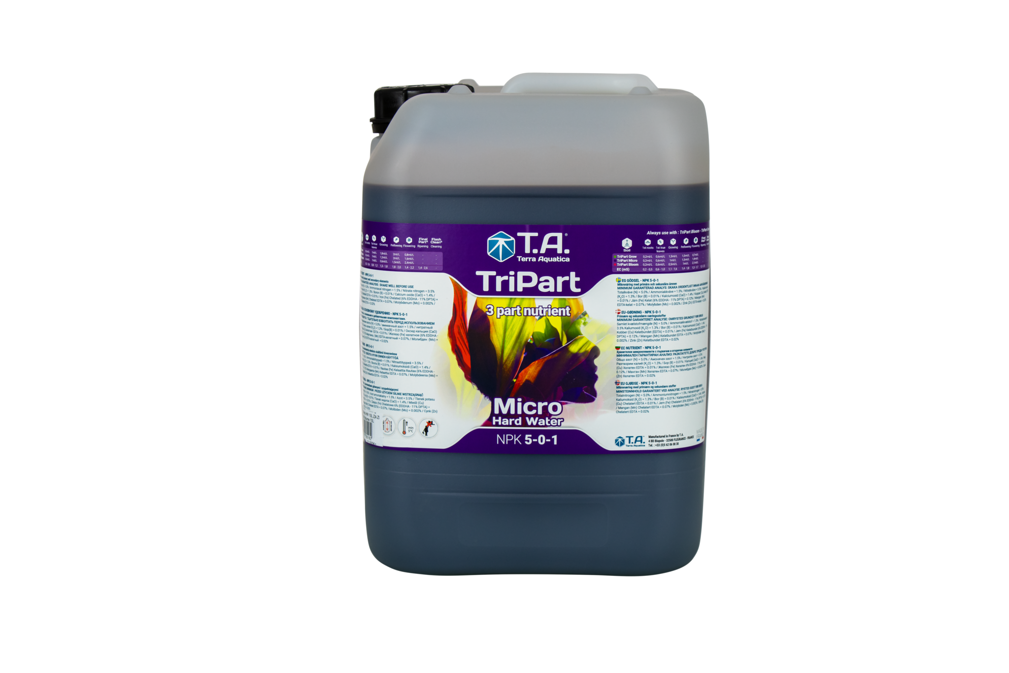 T.A Tripart HW Hårt vatten (GHE FloraMicro) - 4