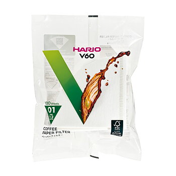Hario - V60 01 - Vita japanska pappersfilter till 1kopp