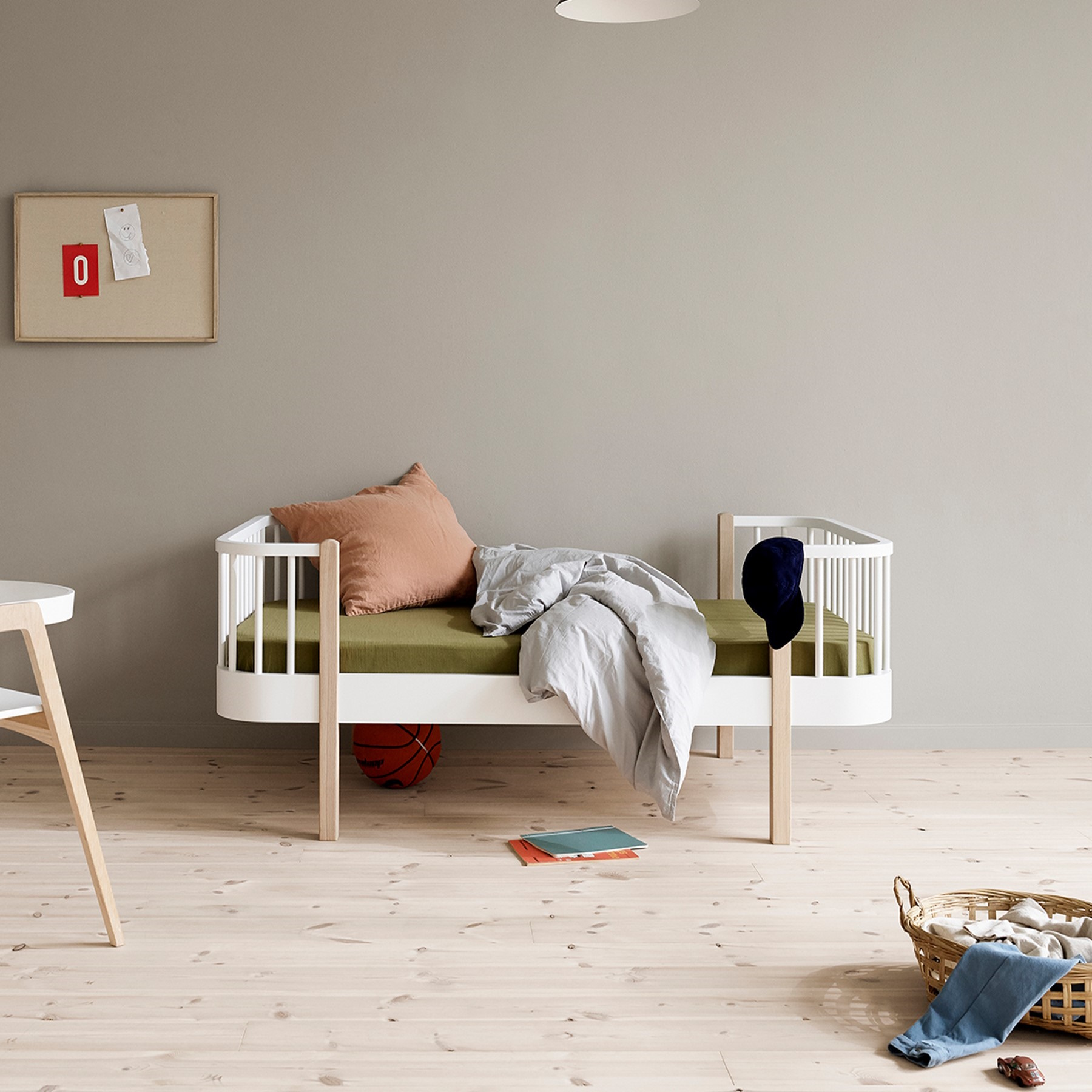 Juniorsäng Wood Collection vit/ek Oliver Furniture  - 2