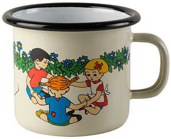 Pippi Långstrump Emaljmugg 2,5 dl - Pippi & Vänner