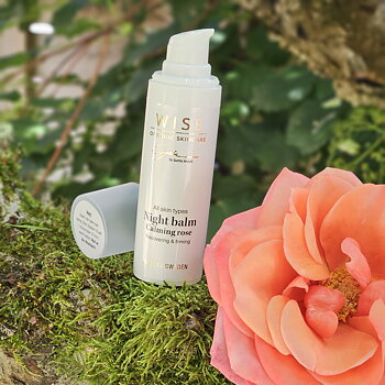 Nattkräm Ros, Night balm calming Rose 30ml - WISE Organic beauty, uppdaterad
