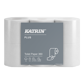 Katrin Plus Toalettrulle 360 Ark 2-Lagers