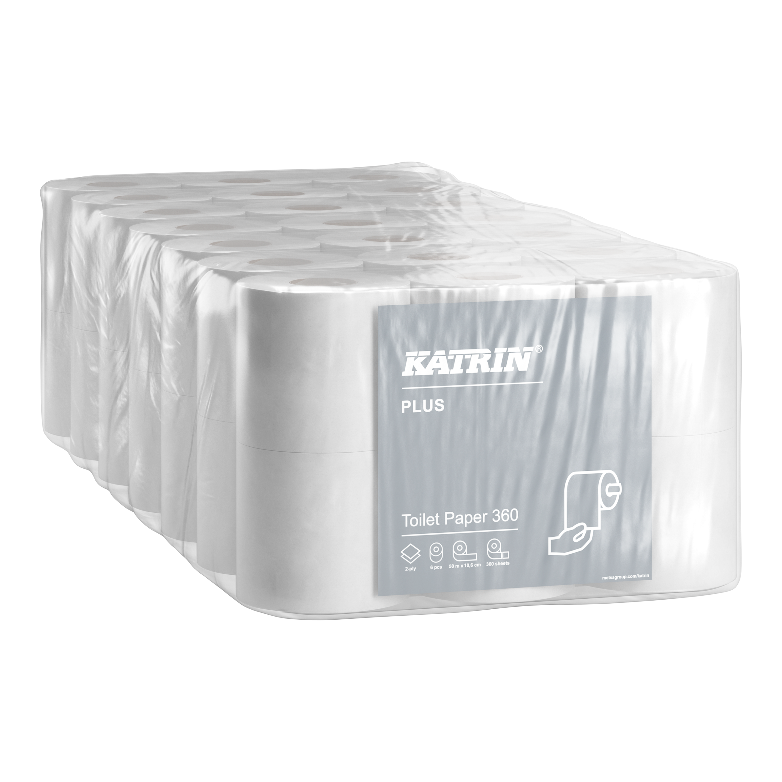 Katrin Plus Toalettrulle 360 Ark 2-Lagers - 2