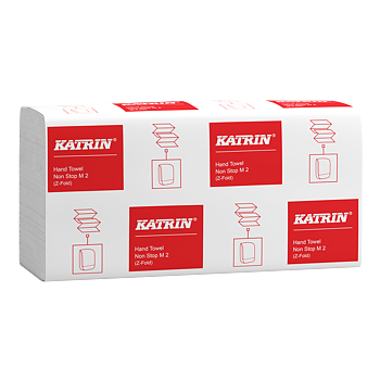 Katrin Z-vikt Pappershandduk Non-Stop M 2-Lagers, Handy Pack