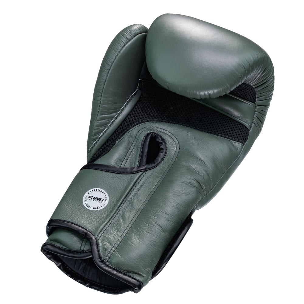 King Thaiboxhandske STAR MESH Black/green 12 oz - 3