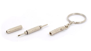 Silver colored screwdriver