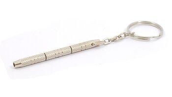 Silver colored screwdriver