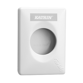 Katrin Plastdispenser för Sanitetspåsar, Vit