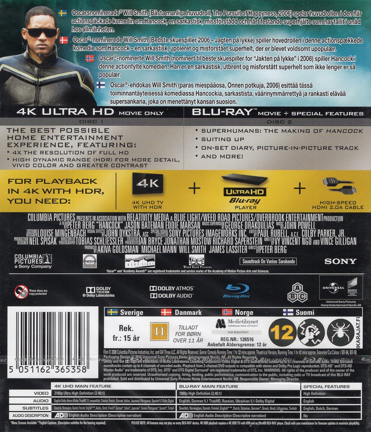 Hancock (4K Ultra HD + Blu-ray) - 2