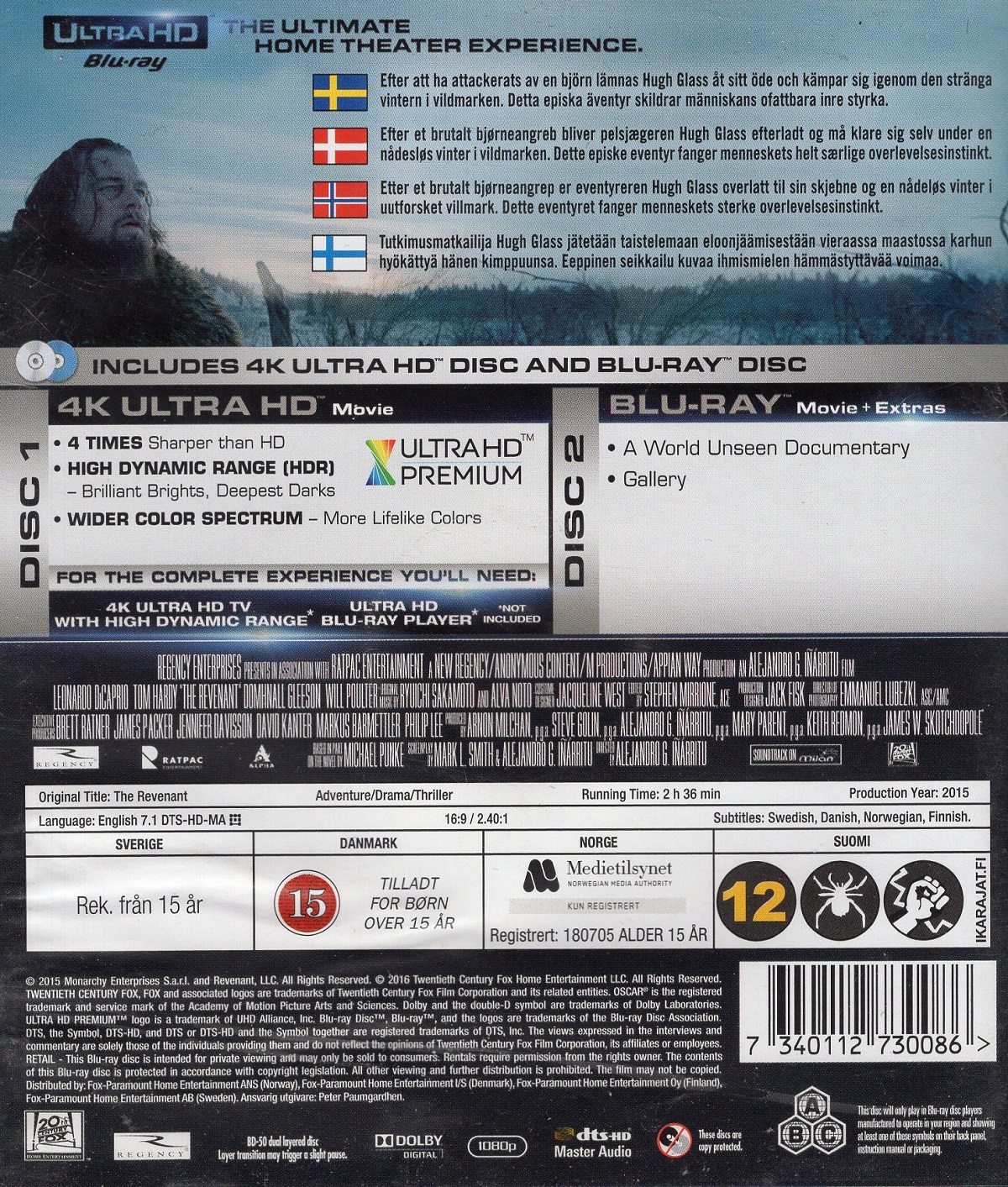 The Revenant (4K Ultra HD + Blu-ray) - 2