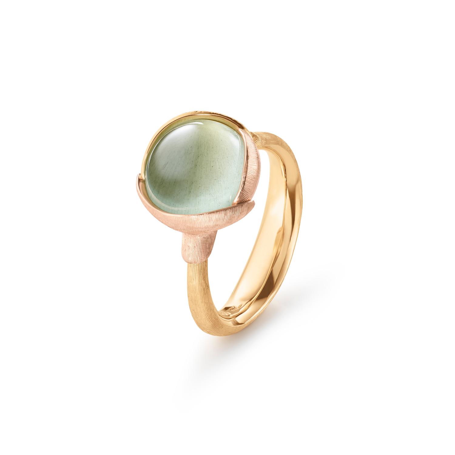 Lotus Ring Akvamarin