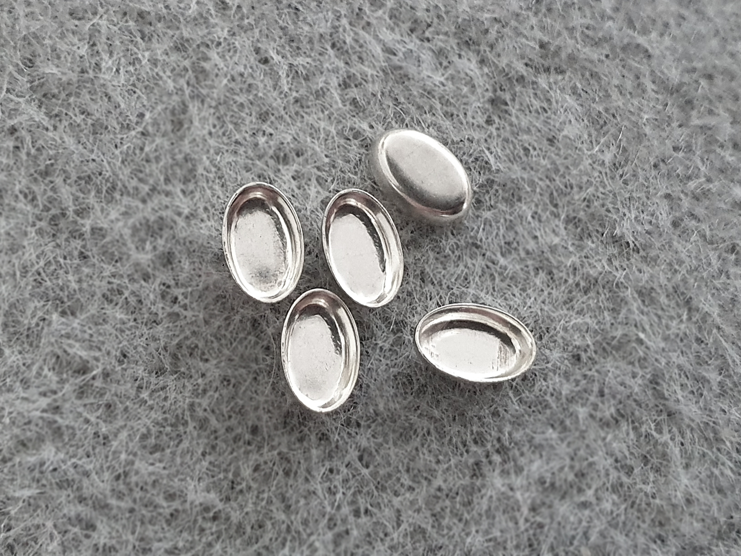cab.mounting. 3X5mm oval 925-silver - 2