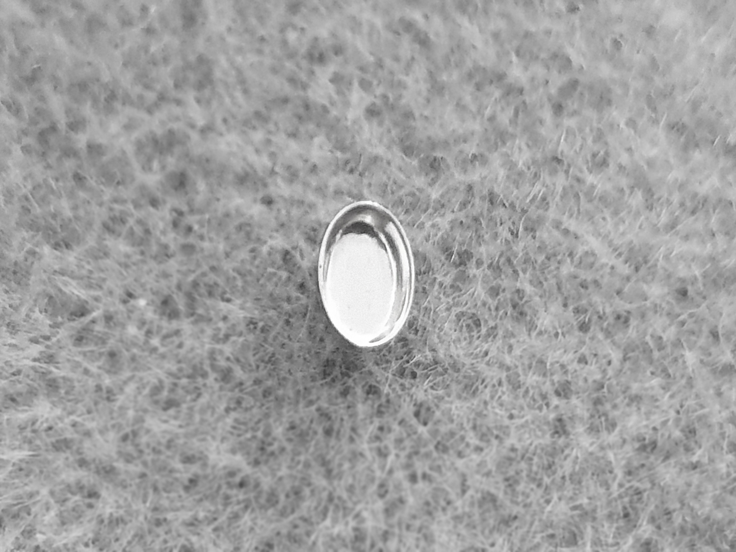 cab.mounting. 3X5mm oval 925-silver