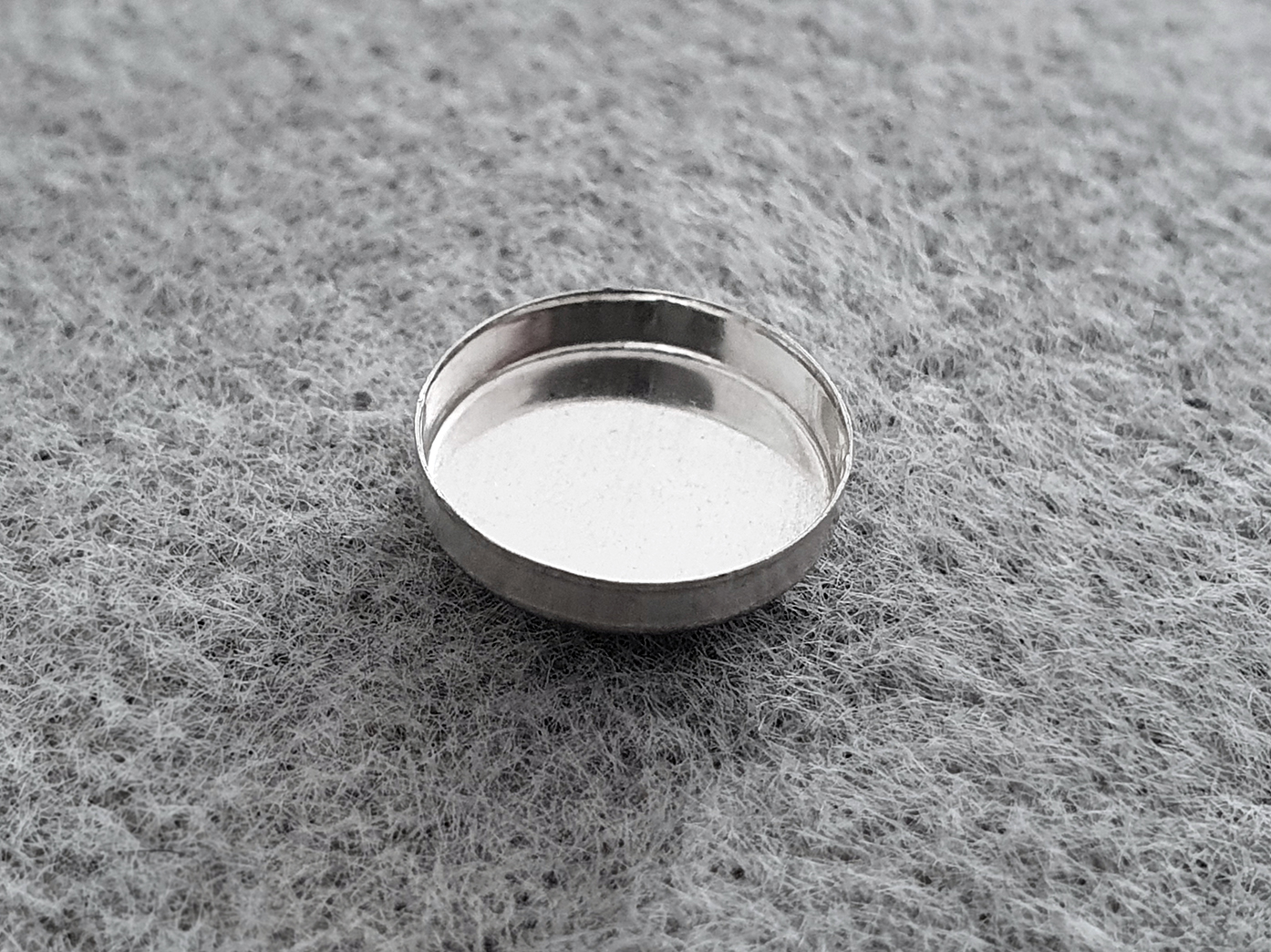 cab.mounting. 12mm round 925-silver - 2