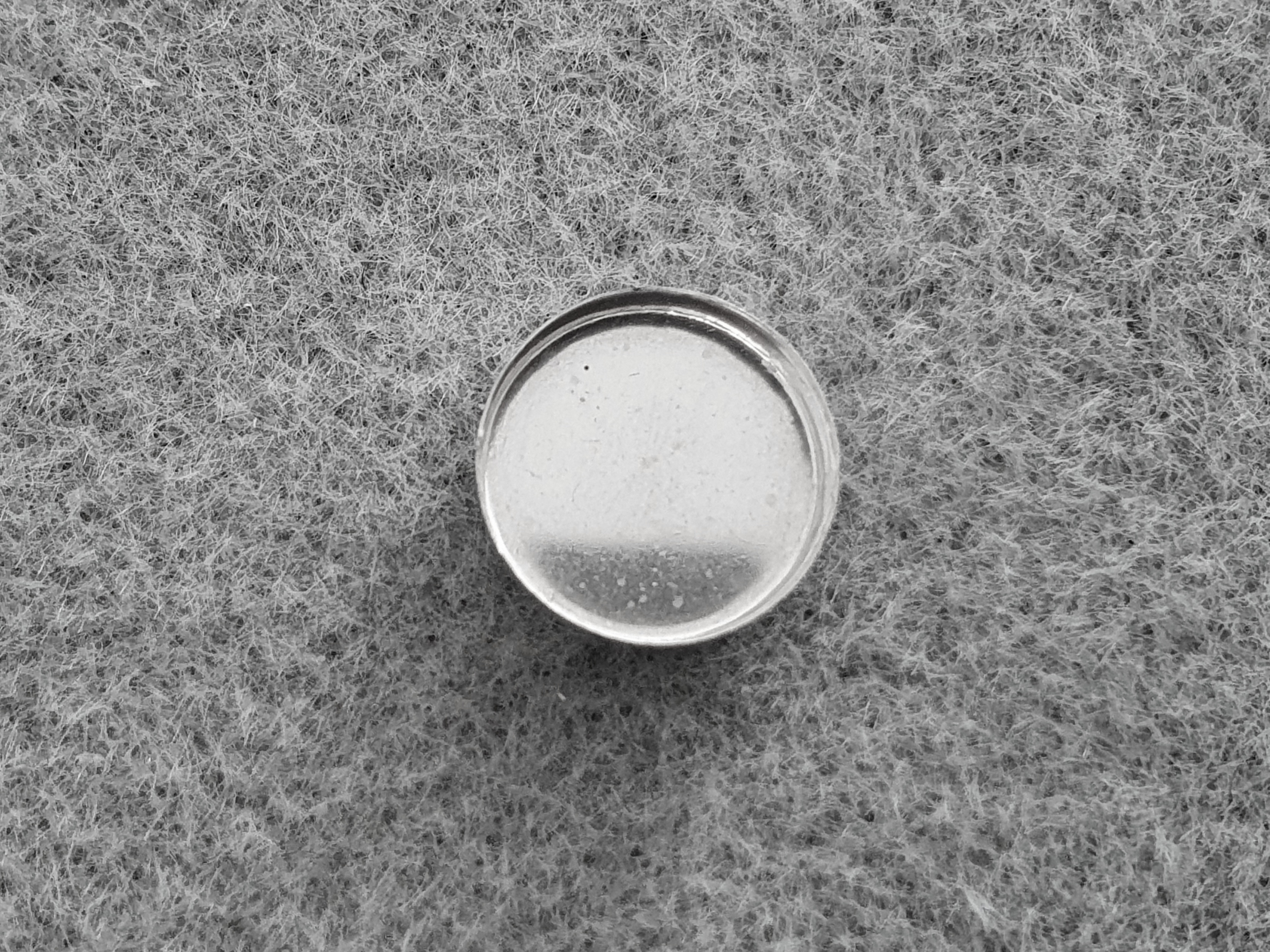 cab.mounting. 12mm round 925-silver - 3
