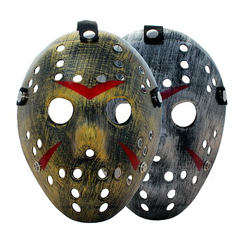 Jason Hockeymask guld och silver