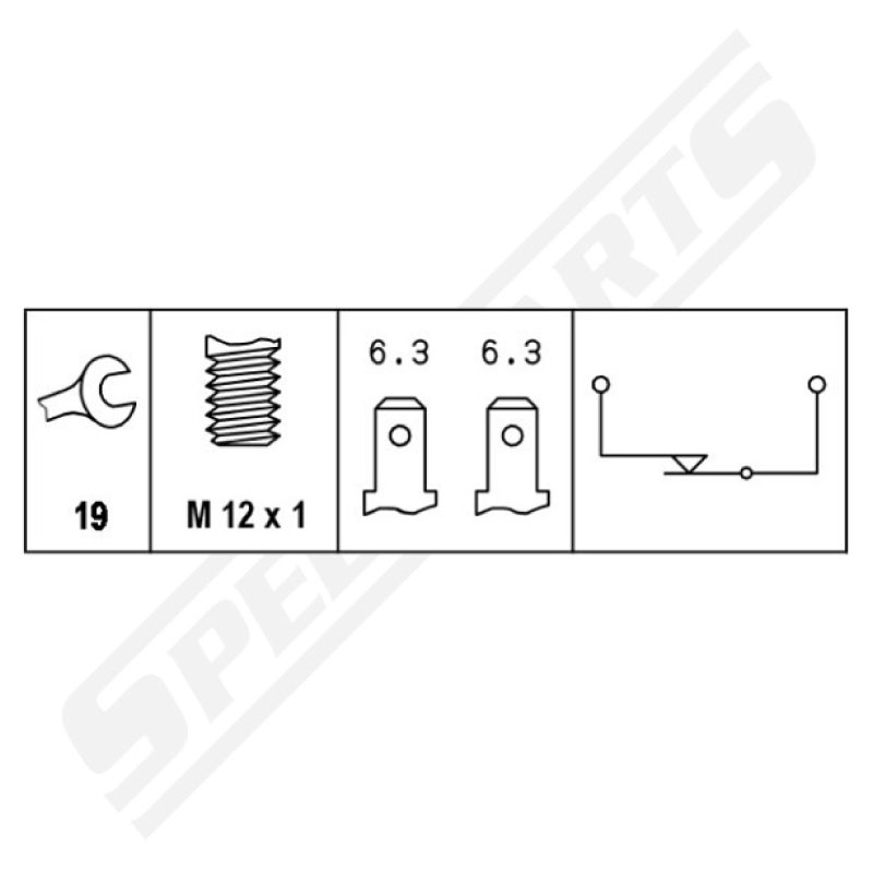 Brake light switch 96/99  67-74 - 2