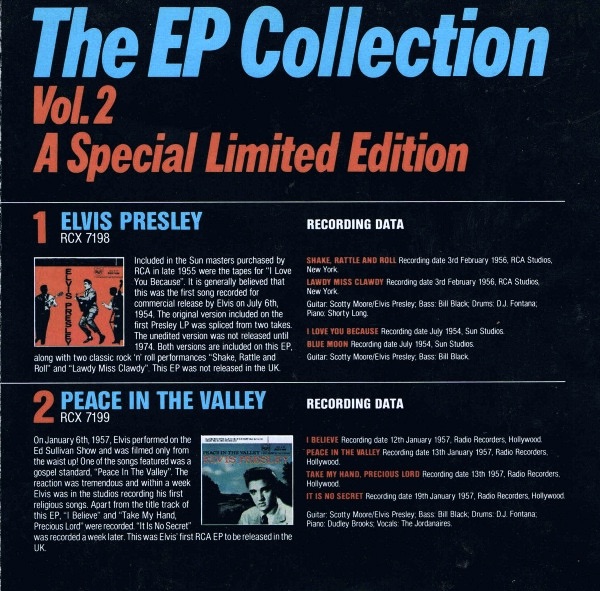 ELVIS PRESLEY  - The E.P. Collection Vol 2 / 11 UK EP:s - 3
