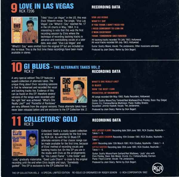 ELVIS PRESLEY  - The E.P. Collection Vol 2 / 11 UK EP:s - 6