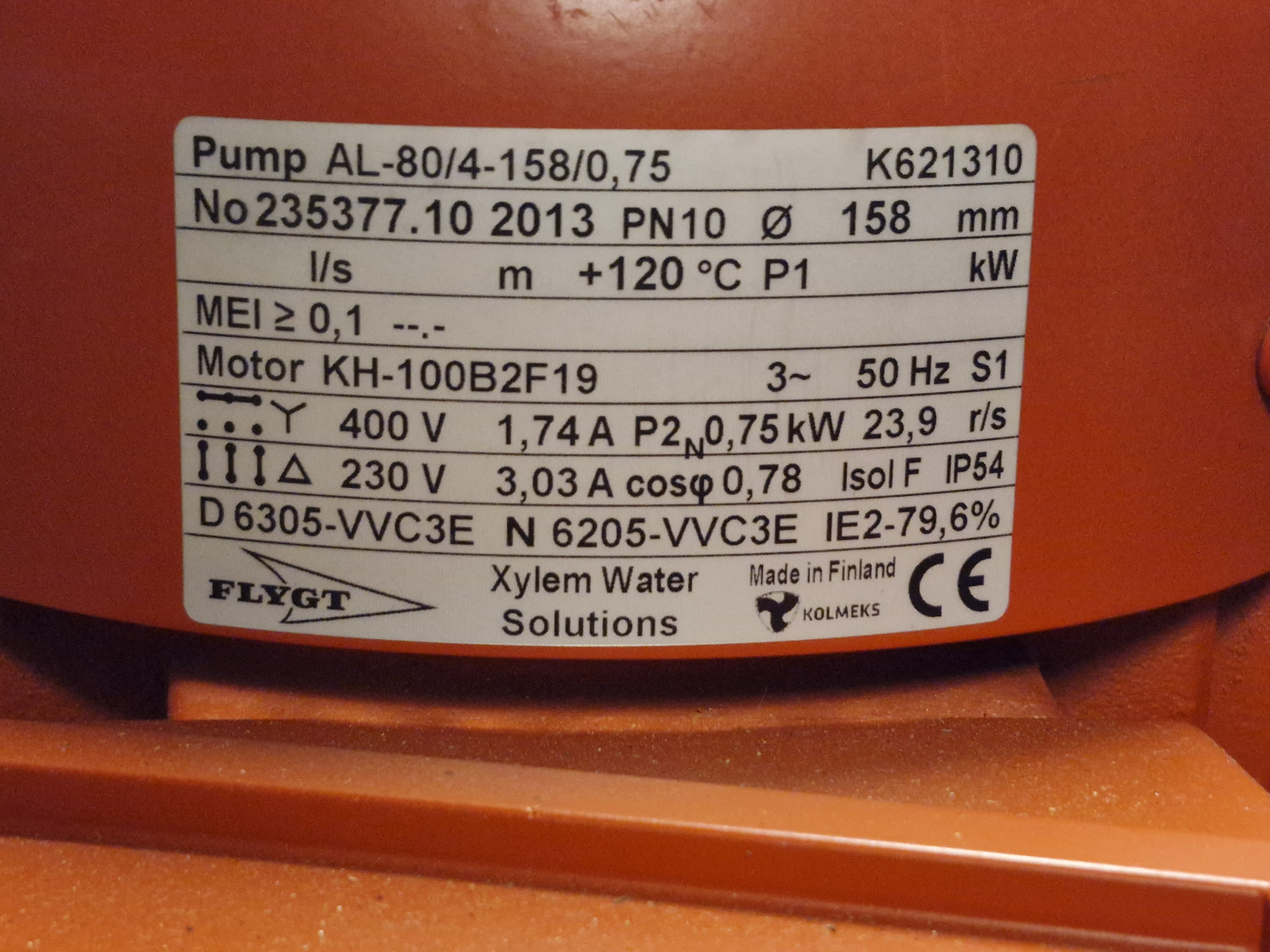 Pump AL 80/4-158/0,75 - 5
