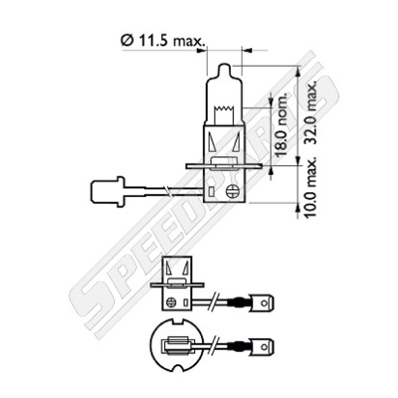 Halogen bulb H3 55W - 3