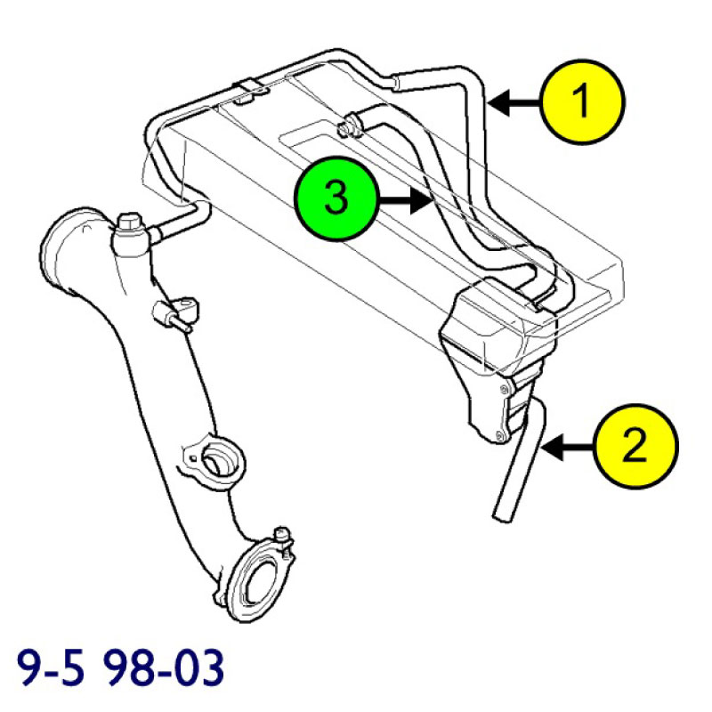 Breather hose / rubber (3) - 3