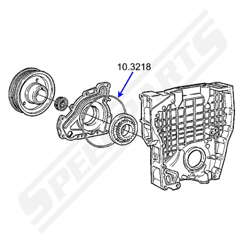 O ring - oil pump / oil cap - 3