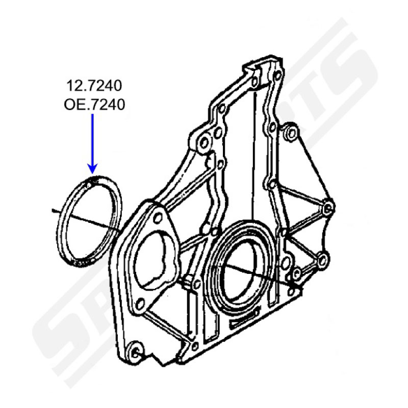 Crankshaft Seal rear (15) - 2