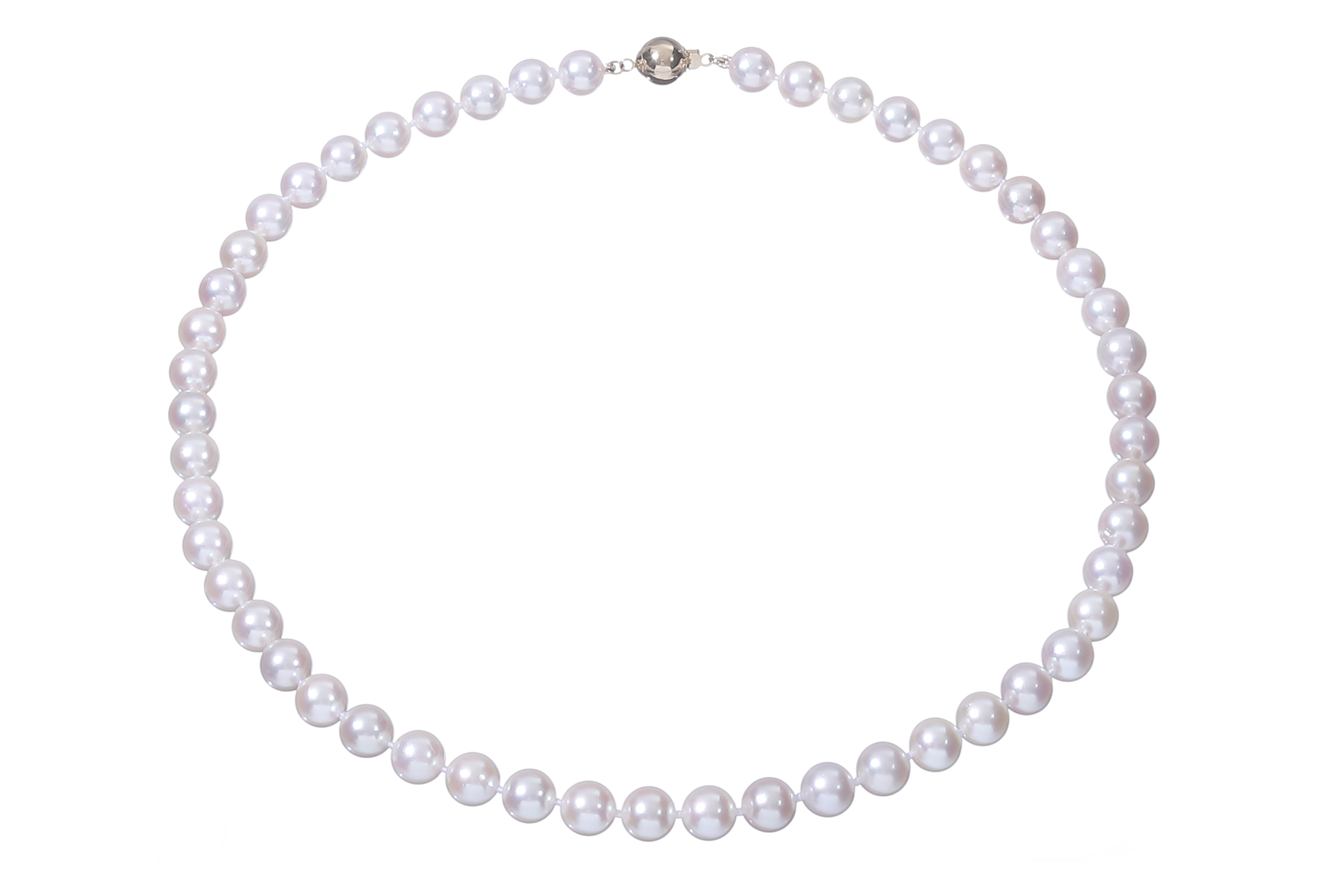 Akoya-Perlenkette in AA-Qualität mit Goldverschluss 7,5–8 mm - 5