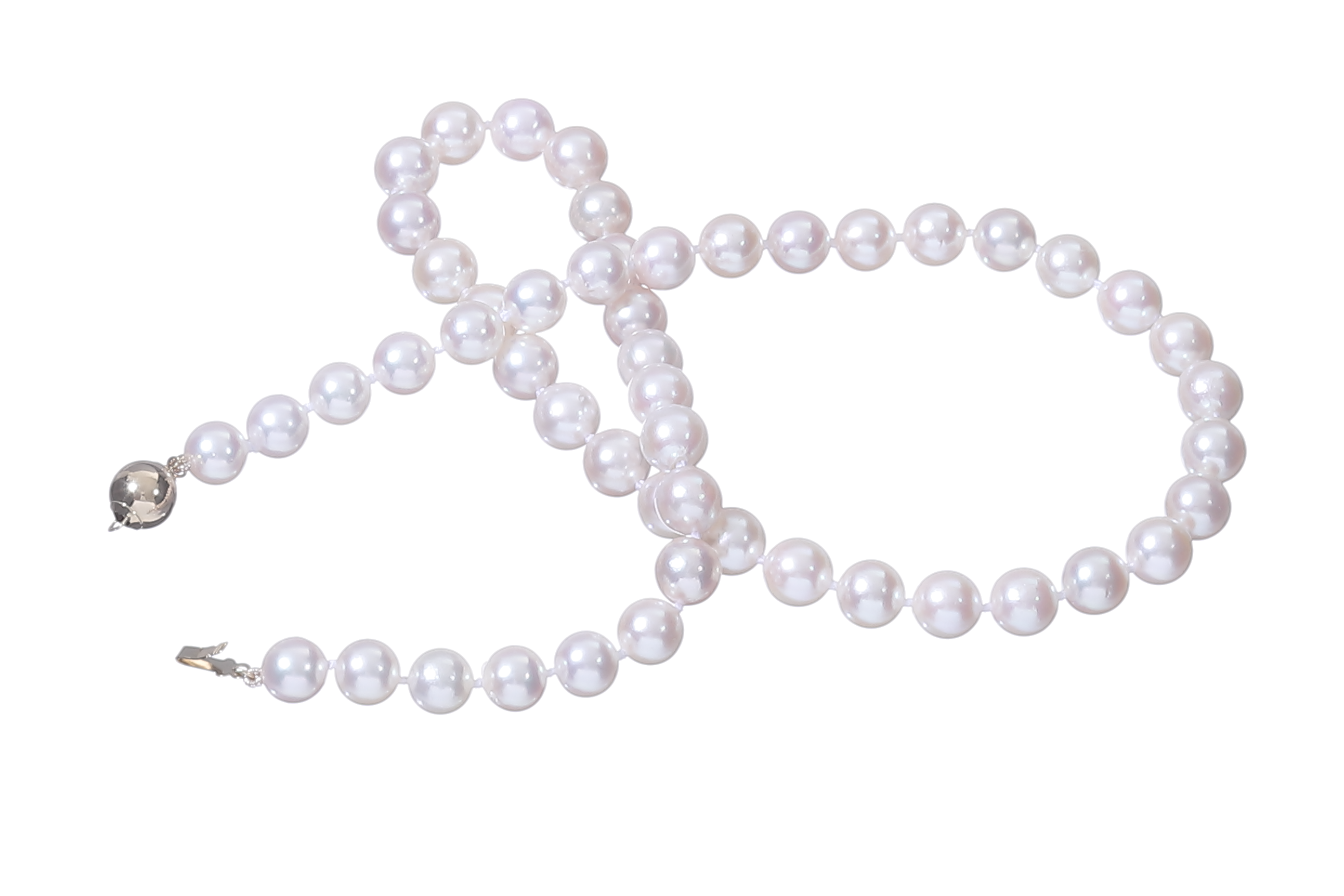 Akoya-Perlenkette in AA-Qualität mit Goldverschluss 7,5–8 mm - 2