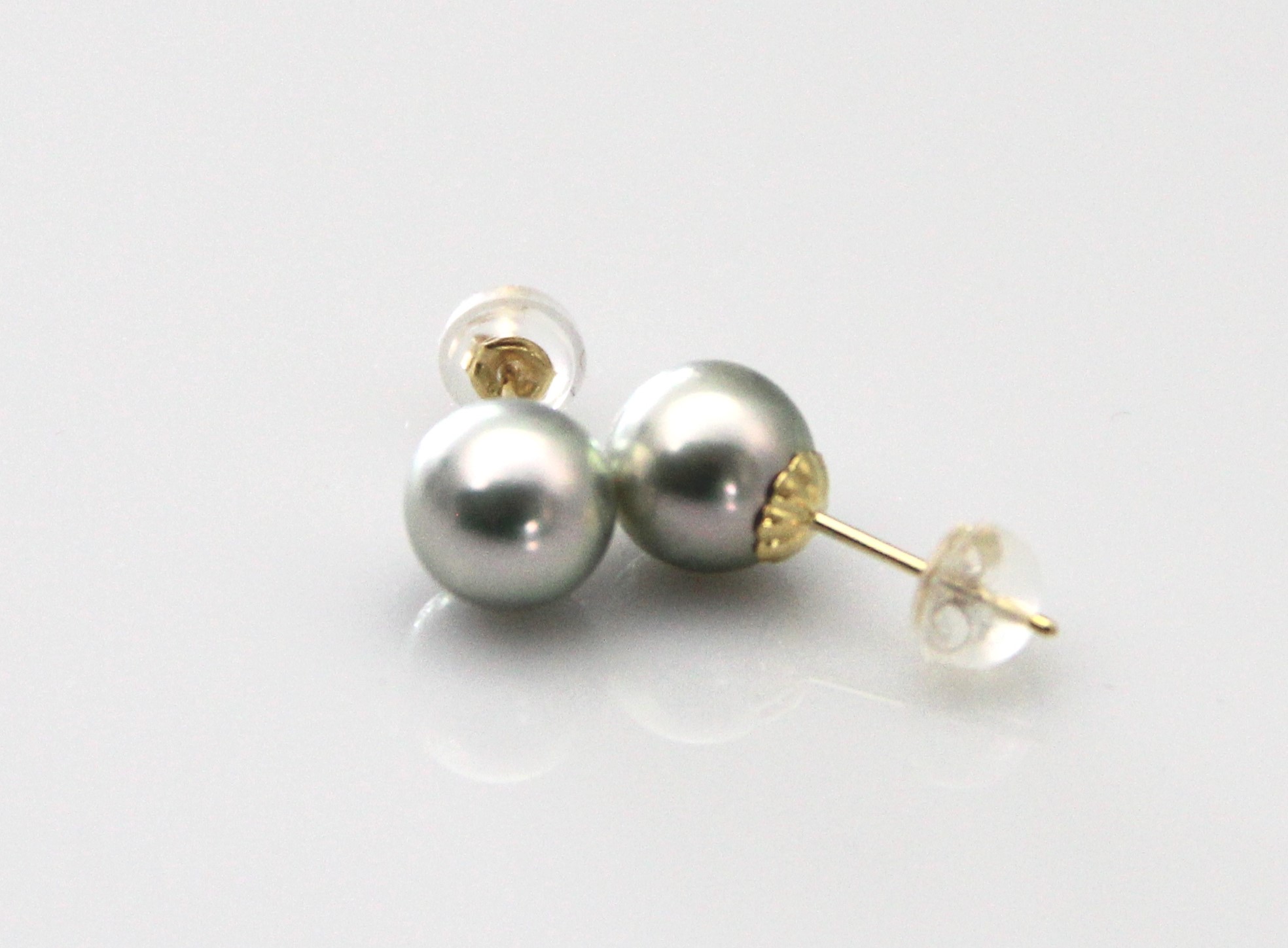 Akoya-Perlenohrringe in AAA-Qualität in Gold 7.5–8 mm - 3