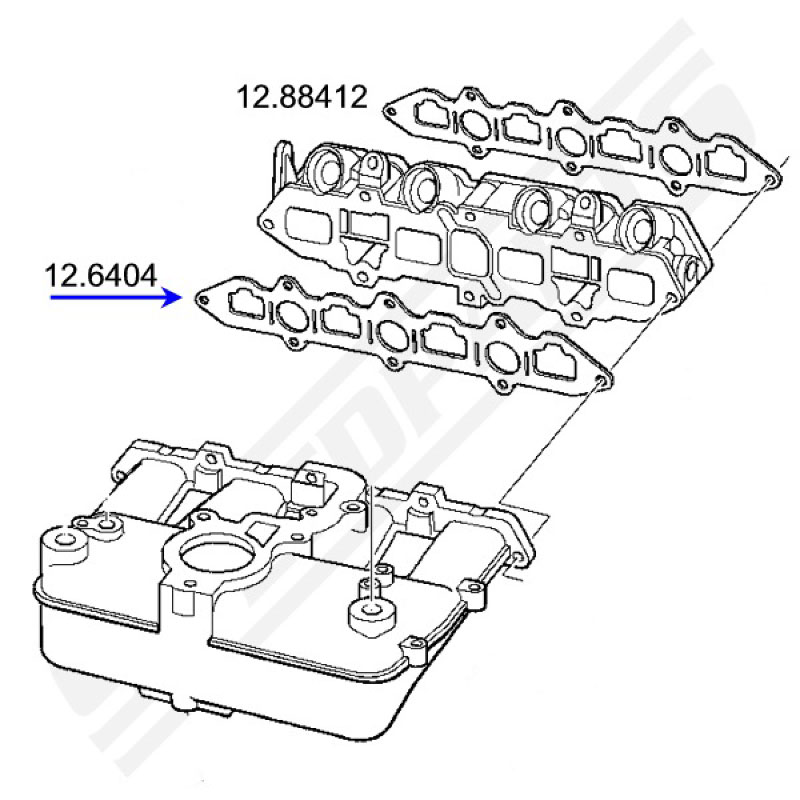 Gasket split inlet manifold 98-00 (32) - 2