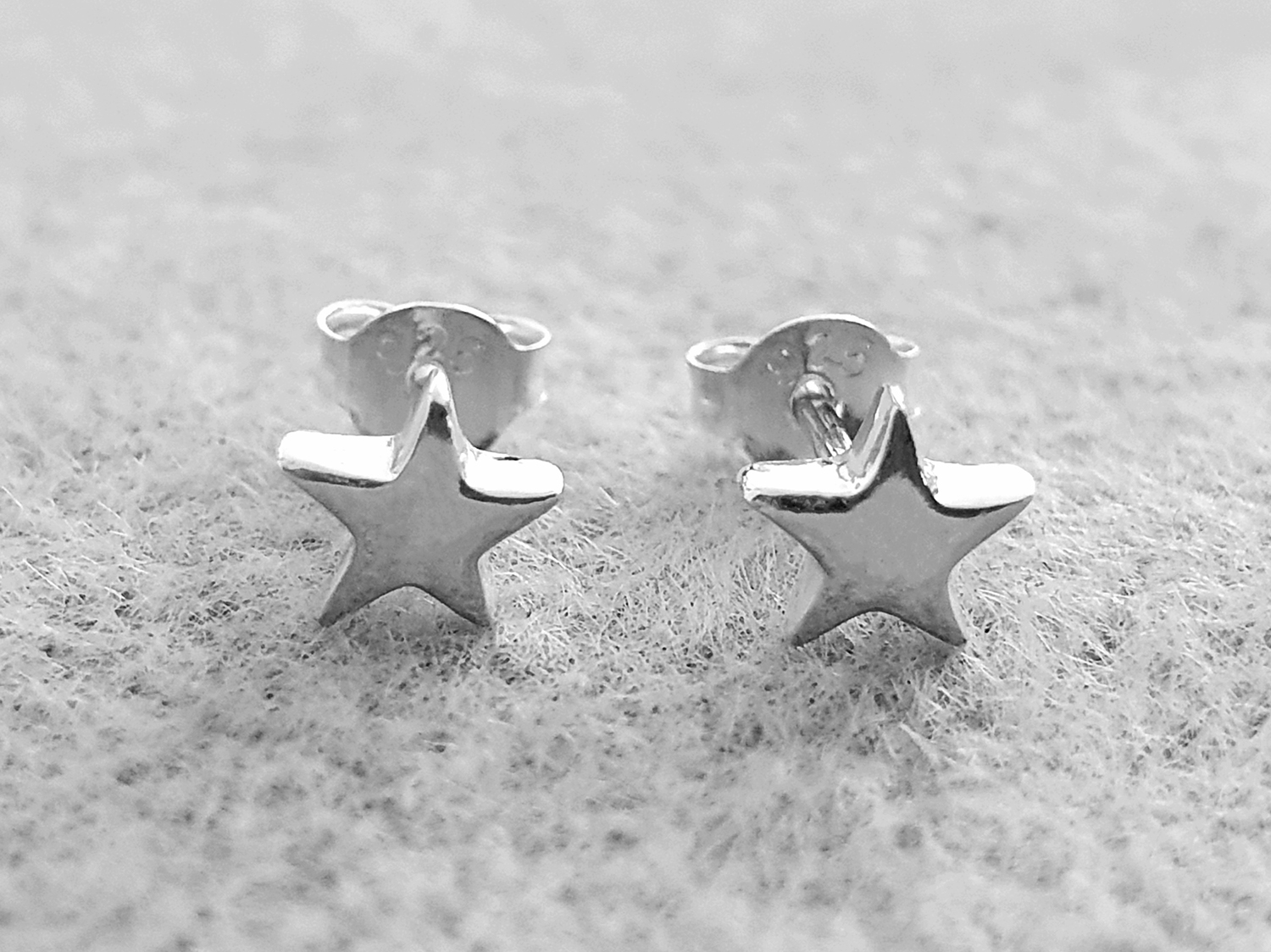 Star starry, ear stud 925 silver