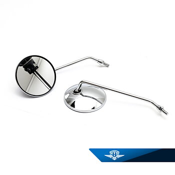 Rear-view mirror round left/right.&nbsp;Thread M8 right, sold in pairs