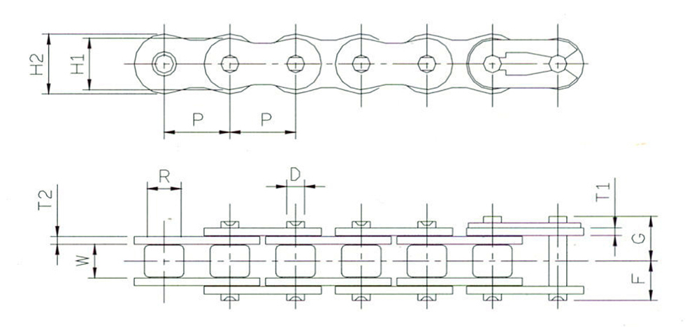 Kette, 428 1/2 x 5/16, 120 Glieder - 4