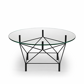 Spider Soffbord Skiva Ø90 cm/Kvadrat stativ (flera val)