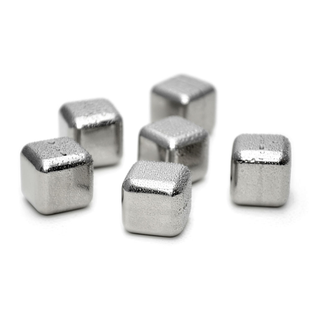 Whiskystenar i Metall i 6-pack