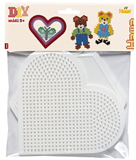 Hama 4454 Midi heart and hexagon boards