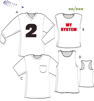 T-shirts Kim 6V04, XS-2XL