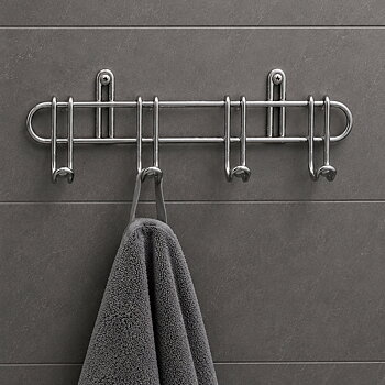 Hanger with 4 hooks (chrome)