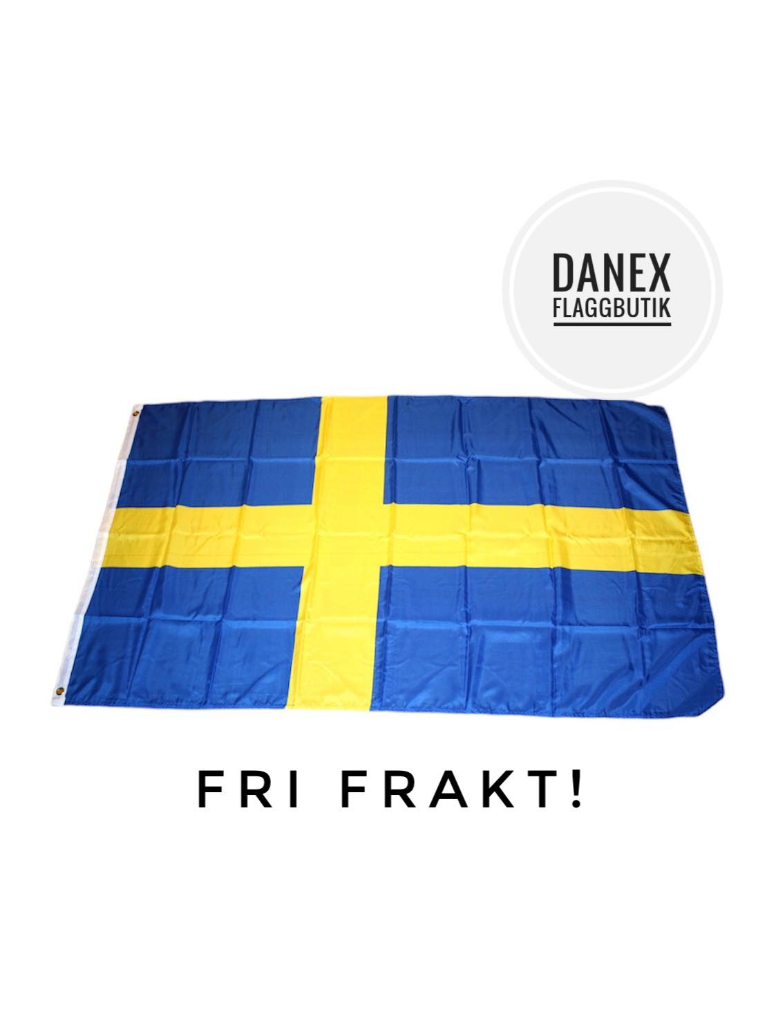 Supporterflagga Sverige - Stor