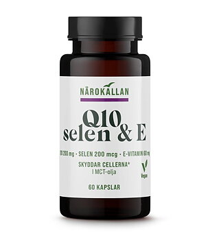 Närokällan Q10 200 mg + Selen & E 60 kapslar